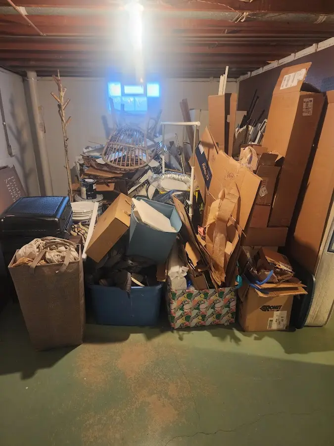 Roll-off dumpster container at job site for Yard Waste Dumpster Rental in Haughton